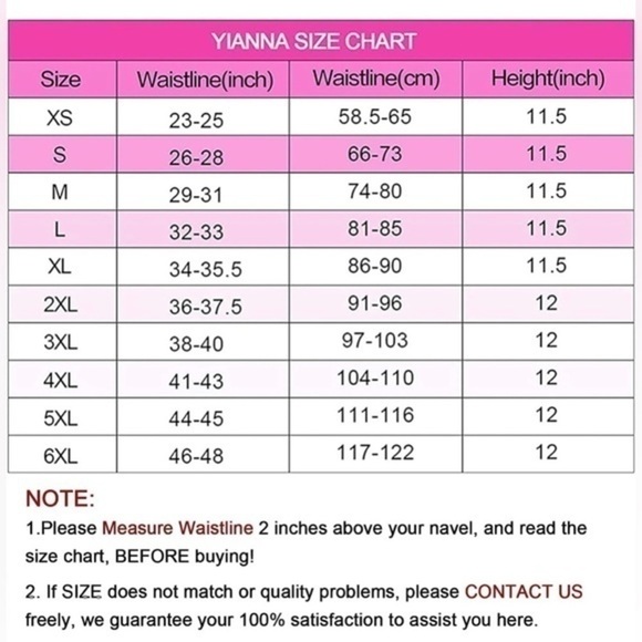 NWOT, YIANNA Waist Trainer for Women, size 4XL - Picture 8 of 8